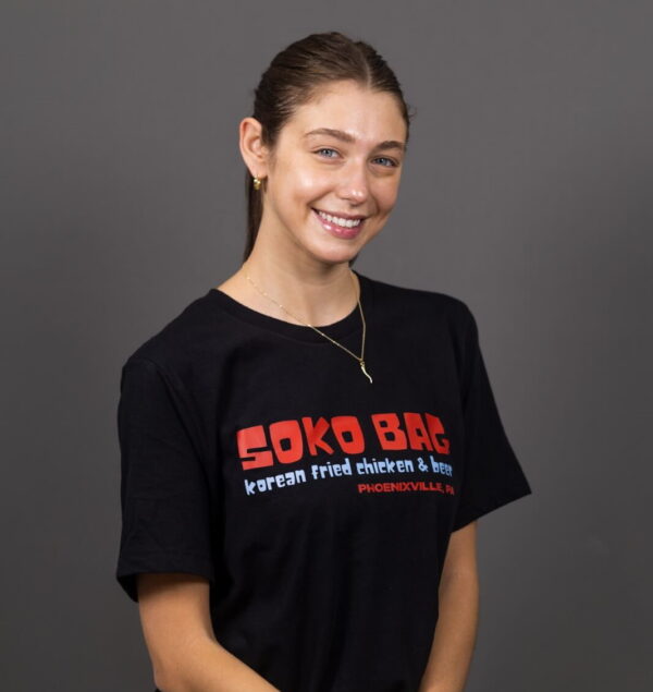 Girl Model with a Soko Bag T Shirt